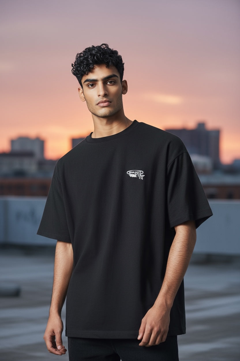 PUMA Authentic resale 629633-01 Black Puma Drive in T-shirt in Black Mens Large (E2V)