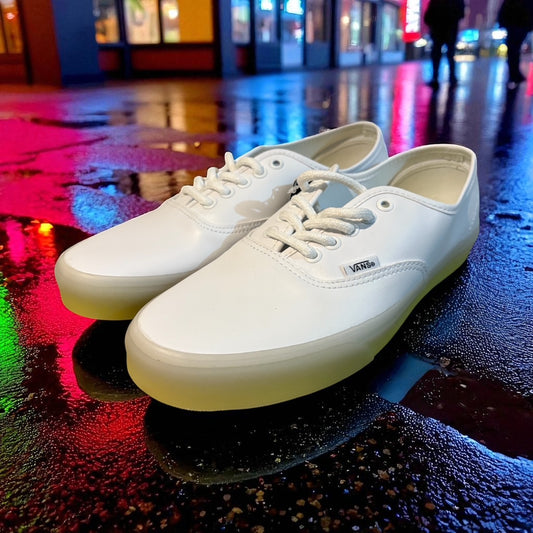 Vans authentic resale Old Skool Glow in the dark mens trainer UK 8.5 no box