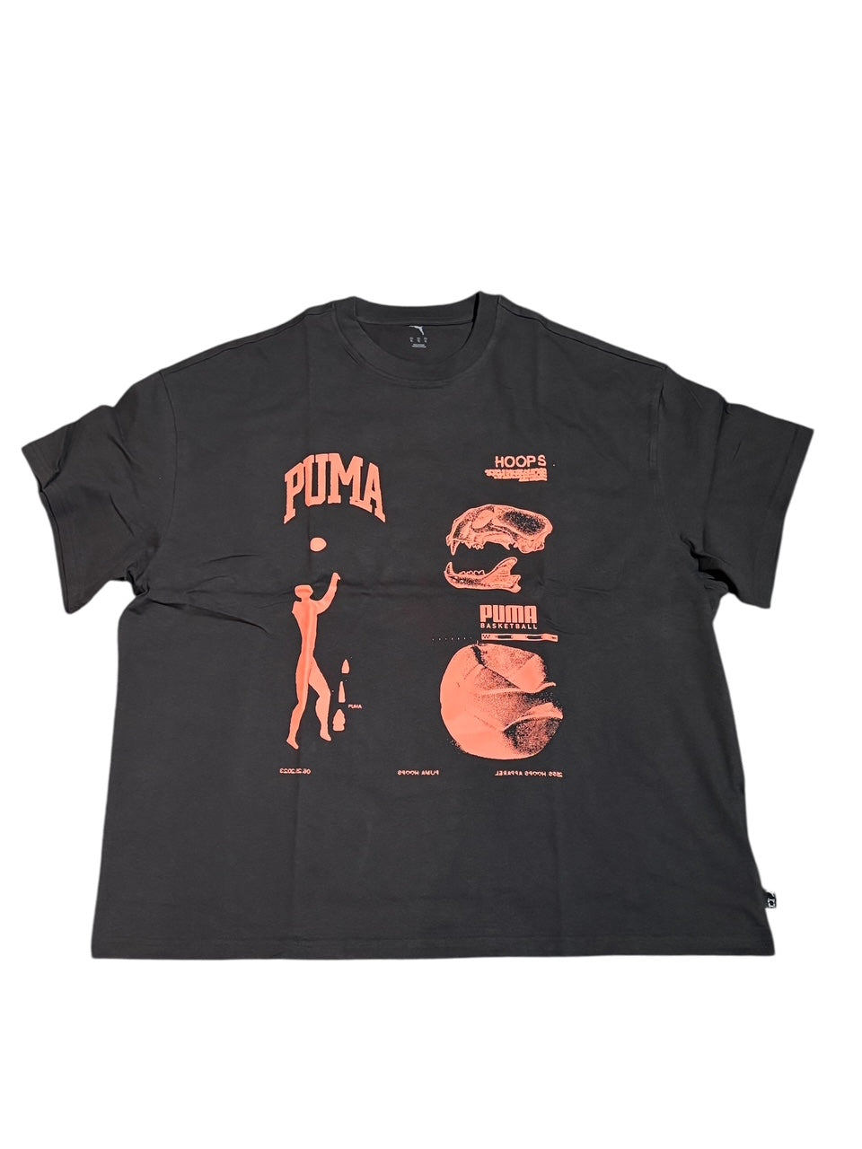 PUMA authentic resale 630664 01 Mens XL Basketball themed T-shirt (E2V)