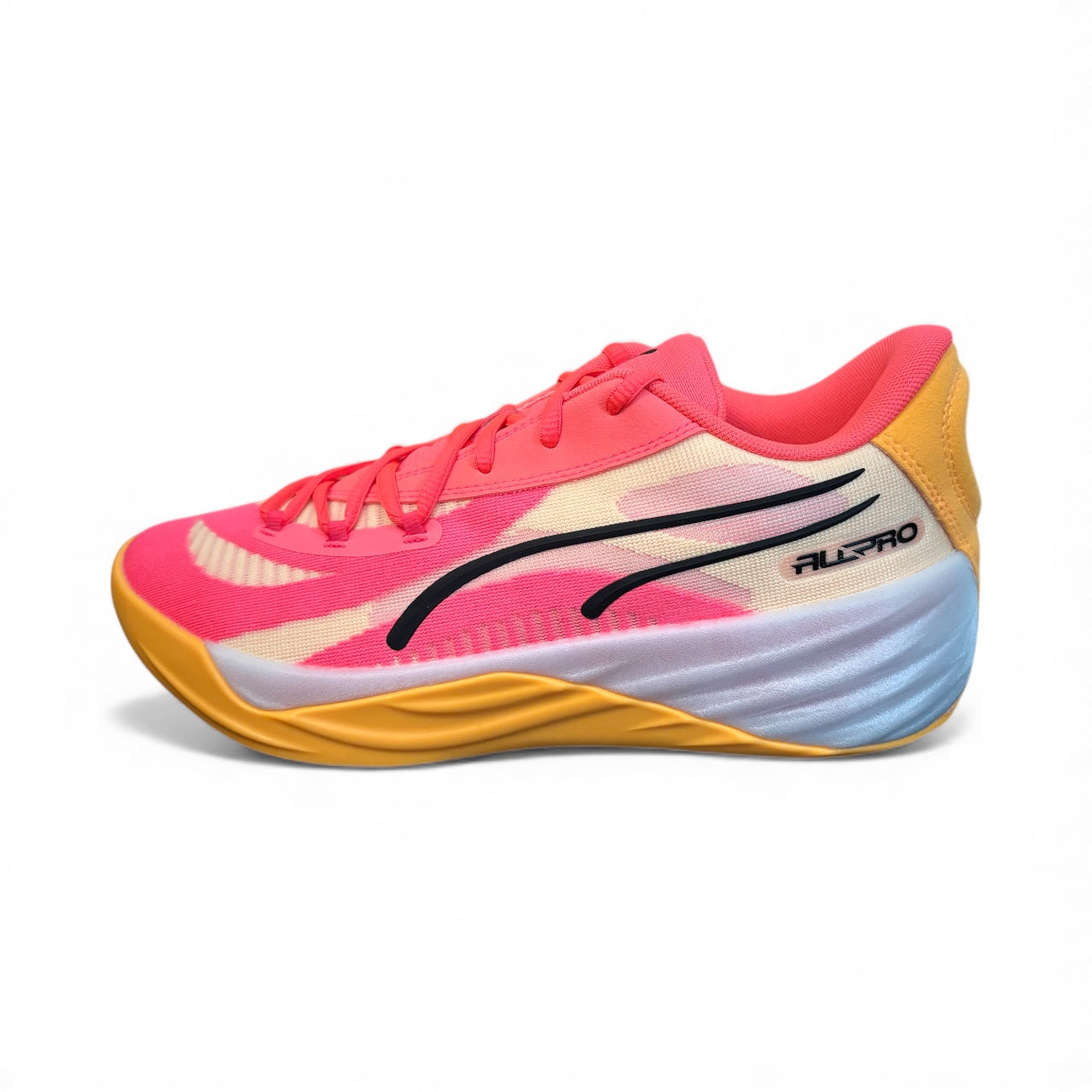 PUMA 310392 authentic resale All Pro Nitro Mens UK 8 basketball trainer in sunset glow new boxed