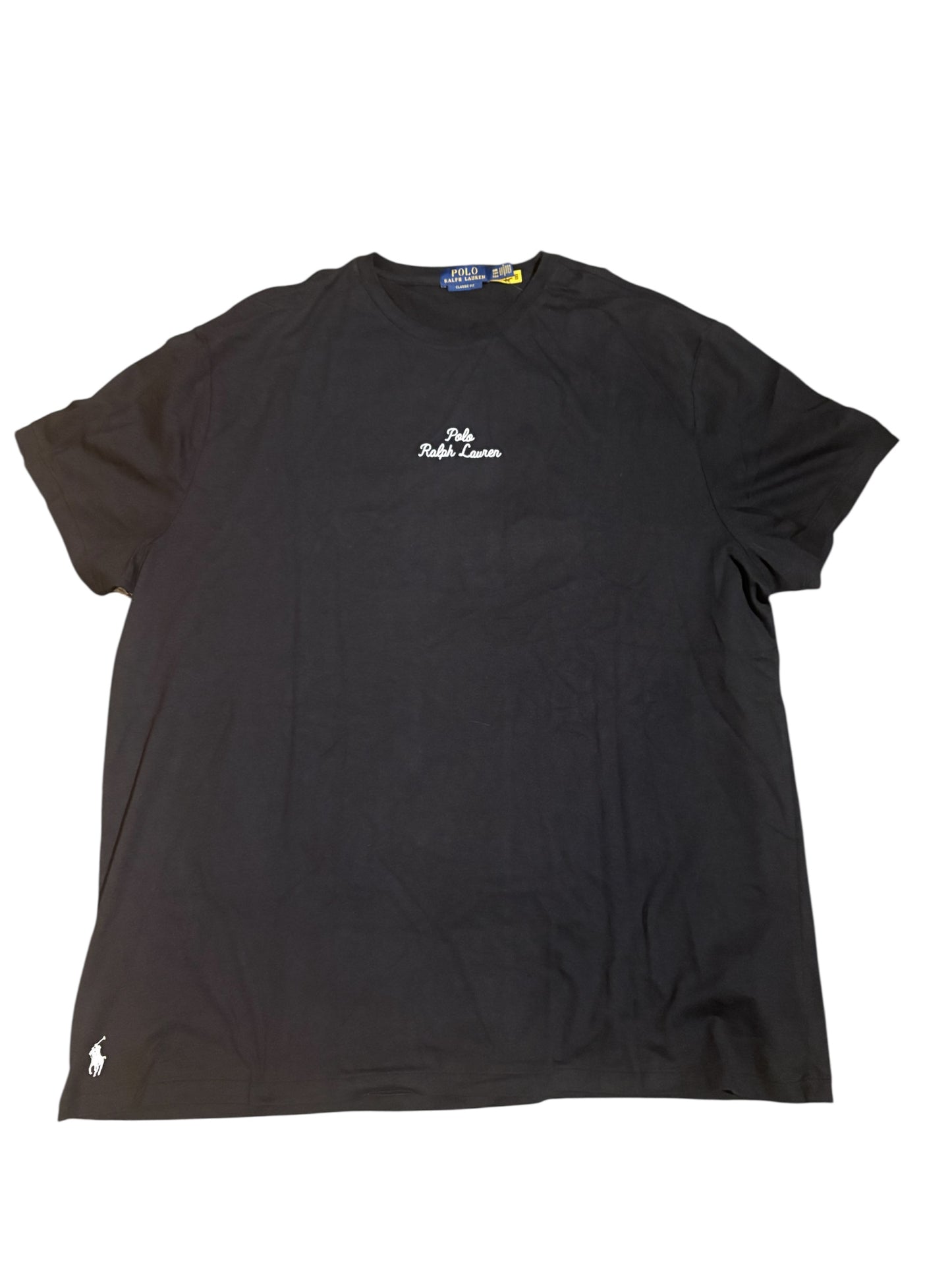 POLO Ralph Lauren Authentic resale Mens classic fit black T-shirt in XXL with tags (E2V)