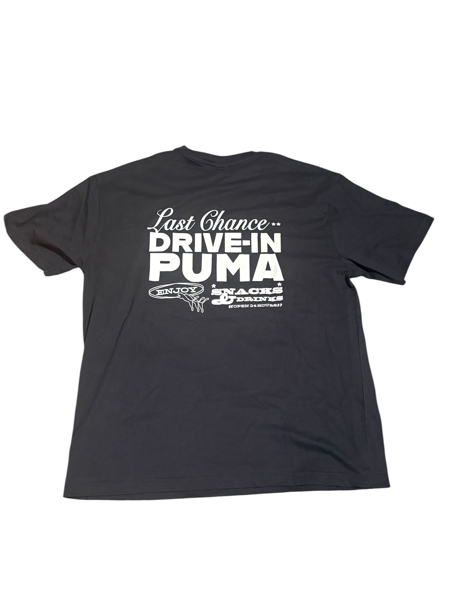 PUMA Authentic resale 629633-01 Black Puma Drive in T-shirt in Black Mens Large (E2V)