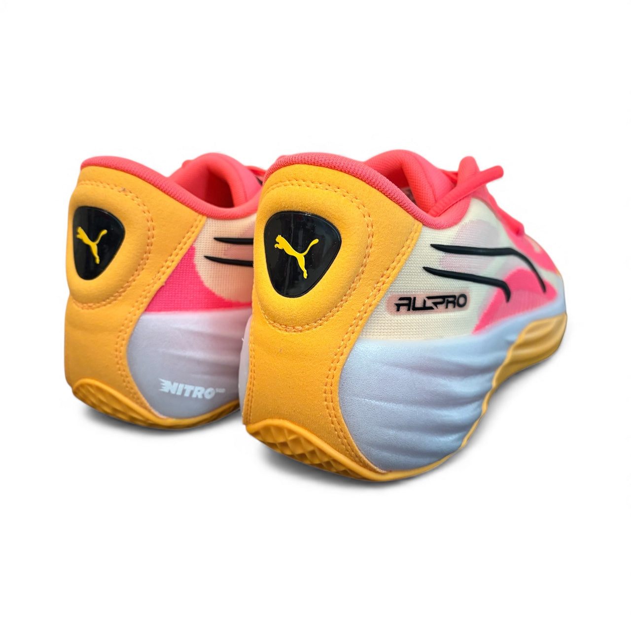 PUMA 310392 authentic resale All Pro Nitro Mens UK 8 basketball trainer in sunset glow new boxed