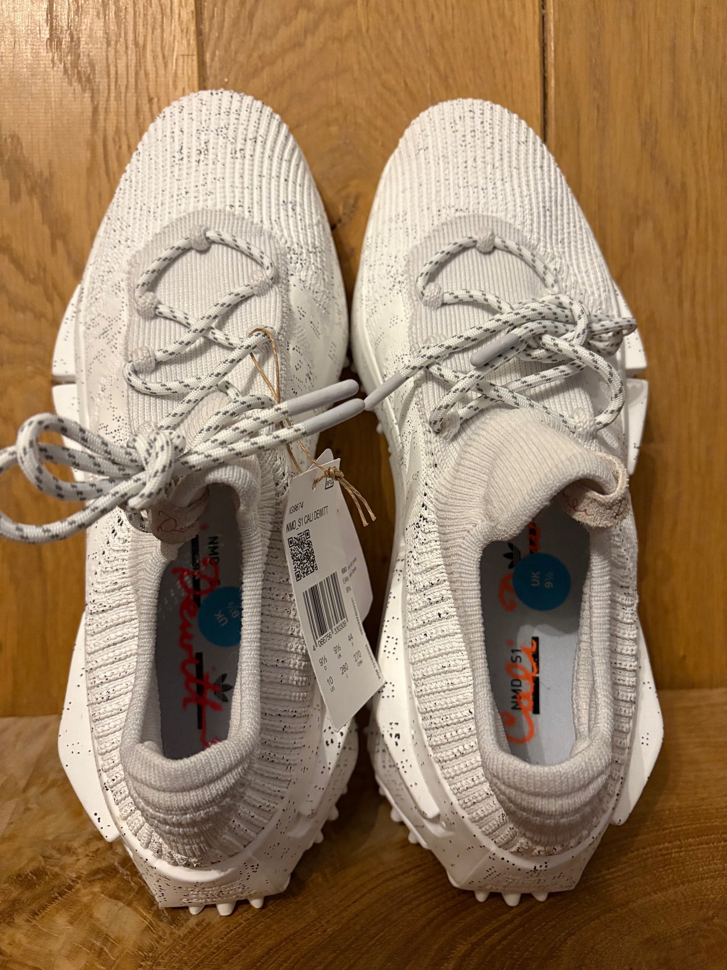 Adidas Cali Dewitt NMD _S1 Authentic resale white trainers UK 9.5 No box ex-display
