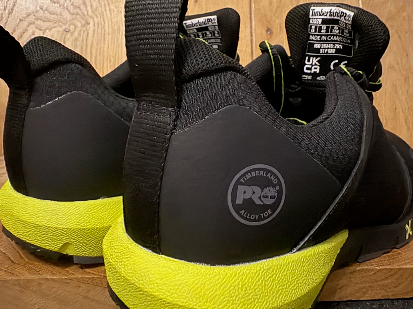 Timberland authentic resale Radius safety work trainer Mens UK 6.5 black/green new no box